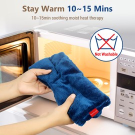 Microwave Heated Eye Mask for Stye Eye Treatment, Blepharitis, Dry Eyes Relief, Comfytemp Heating Pad Microwavable for Eye Warm Compress Moist Heat, Activated Eyes, Gifts for Women Men, Not Washable