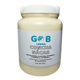 Gob crema ozonizada con concha nácar 450 g | aclara e hidrata todo tipo de piel