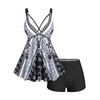 ROSE GAL Traje de baño tankini para mujer, talla grande,