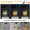 XSDeTu Rechargeable Battery Operated Wall Sconces Set of 2, Modern