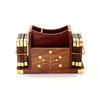StonKraft Wooden Rosewood Desk Organiser, Coaster/Coasters Set, Pen Stand, Business