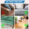 【NO PINS】 Eosarcu Cat Scratch Furniture Protector -20 Pack Single