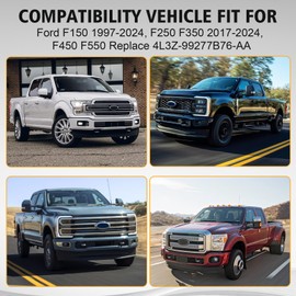 YIBEICO Truck Bed Oval Drain Plug Cover Cap for Ford F150 1997-2024, F250 F350 2017-2024, F450 F550 Replace 4L3Z-99277B76-AA ，Truck Bed Plug Cover Cap for Ford(1pcs)