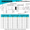 JQDML 22 Inch High Speed 1.34"/sec Linear Actuator 12V 88lbs/400N