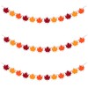 3PCS Thanksgiving Banners, Thanksgiving Decoration Flag Pull Banner, Autumn Maple