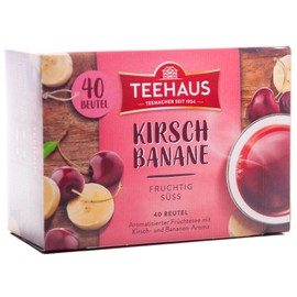 TEEHAUS Cherry Banana Tea 40 Tea Bags 90 g