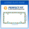 Pizza Slices License Plate Frame Lovely License Plate Stainless Steel