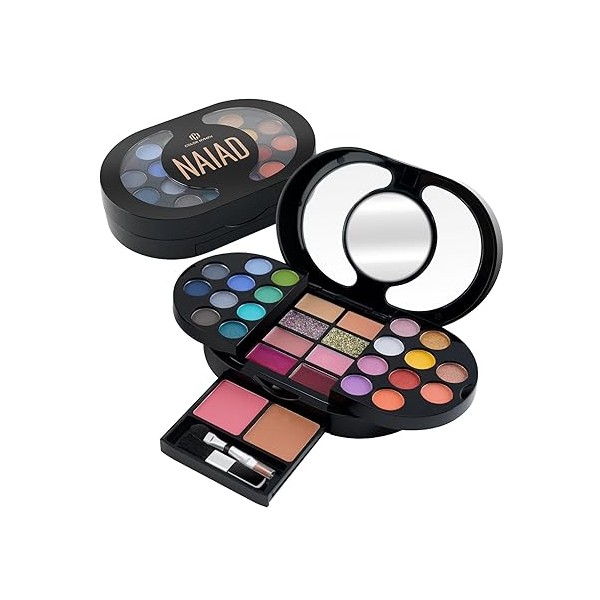  Color Nymph Travel Makeup Palette All-in-One Set with Eyeshadows,