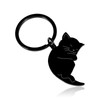 VGWON Couple of Cats in Love Keyring, Romantic Gift for