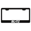 BLITZ License Plate Frame | Reflective White | Street Racing