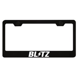 BLITZ License Plate Frame | Reflective White | Street Racing | Performance