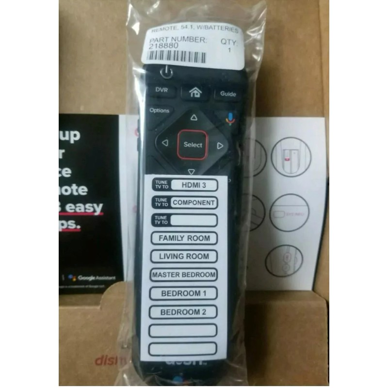 DISH Network NEW Dish Network GOOGLE VOICE ASSIST REMOTE Hopper/Joey/Wa