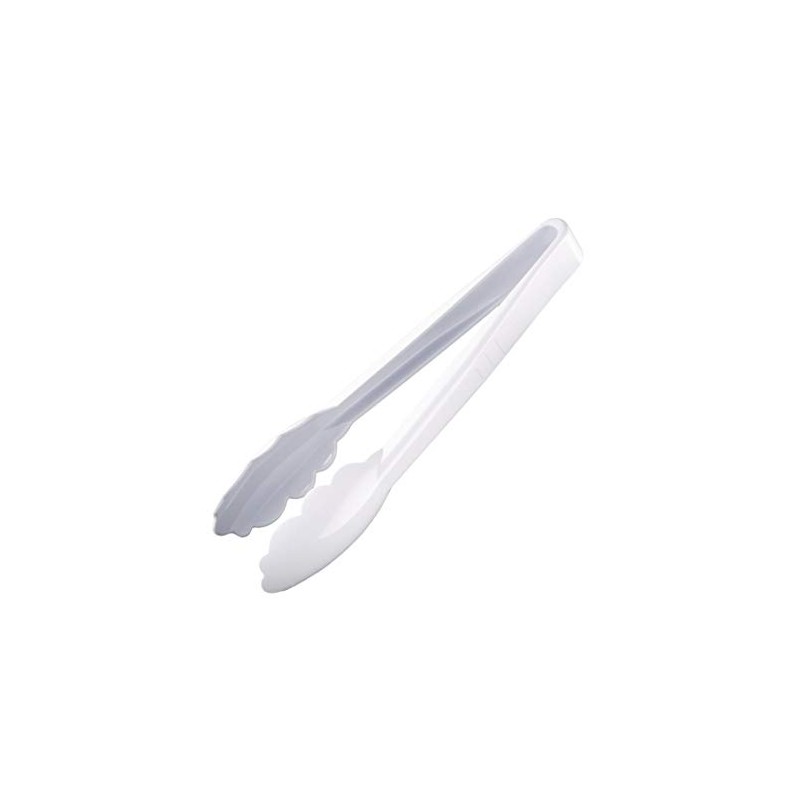 Kristallon White Tongs 9In Kitchen Buffet Cooking Food Serving Utensil
