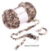 sourcing map 3pcs Eyelash Yarn Fur Soft Fluffy Chunky Polyester