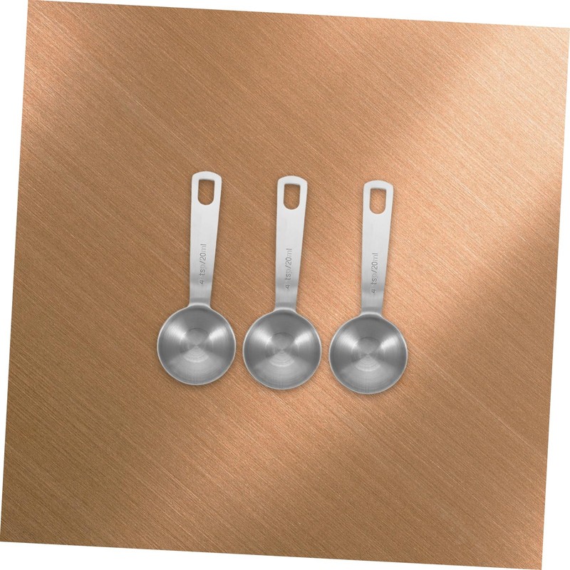 GLEAVI 4pcs Measuring Spoons: Stainless Steel 20ml/4 TSP Measuring Spoon