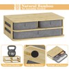 Elephance Monitor Stand Riser with 3 Drawers, Bamboo Computer Monitor