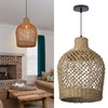 Arturesthome Rattan Pendant Light Woven Chandelier Handwoven Boho Coastal Pendant