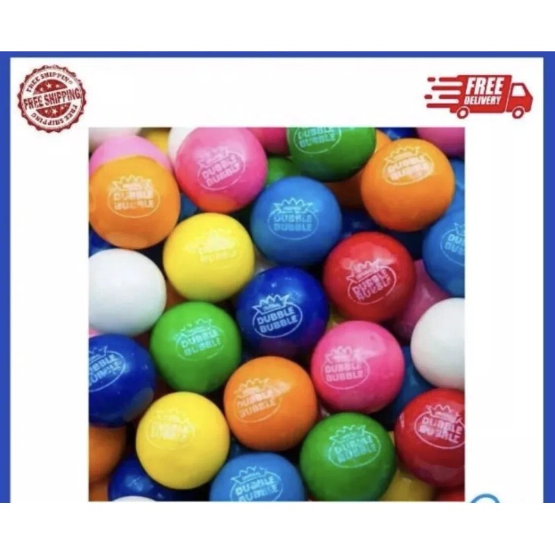 Dubble Bubble New Dubble Bubble Bubble Gum Balls 1 Inch