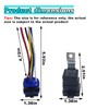 80AMP 5-Pin SPDT Waterproof Relay with Socket Harness Kit, 12