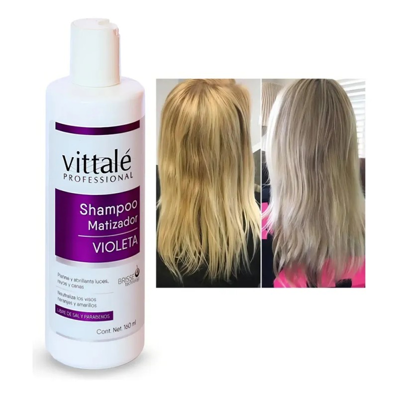 Vittale Shampoo Matizador Elimina Visos Amarillo Del Cabello