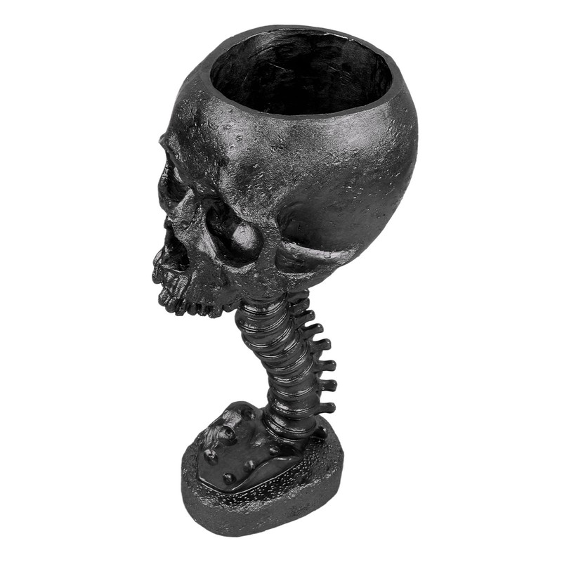 Skull Planter Spine Stand Set Innovative Exquisite Decorative Hand Painted
