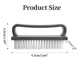 Nagelbürste Mit Griff, Praktisches Handwaschbürste 4er Set, Robuste Und Langlebige Nagelbürsten, Zum Reinigen Der Nägel, Mehrzweck-Nagelbürste, Grau