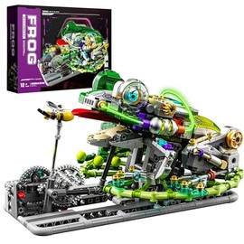 Mechanical Frog Animal Series Toy Building Set, Adult Home or Office Decoration, STEM Building Gift for Adults and Ages 14+ (898PCS)