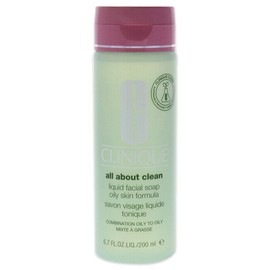 Clinique All About Clean Liquid Facial Soap Oily Skin Formula for Unisex - 6.7 oz Soap
