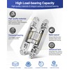 Invisible Door Hinges (2 pcs) -7 Inch Sliver Hidden Hinges
