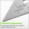 Hardys 7" Aluminium Combination Square - Straight Edge Tri Speed