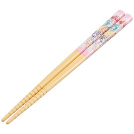 Komori Resin Star Twinkle Pretty Cure Chopsticks, Bamboo Safety Chopsticks, Pink, 6.5 inches (16.5 cm), 1 Pair Set