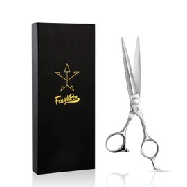 Fengliren High-end Professional Extremely Very Sharp Barber Hair Cutting Scissors Hairdresser Shears For Hair 6.5 Inch Haircut Scissor Made Of Stainless Steel Alloy For Hairdressing Salon and Home Use