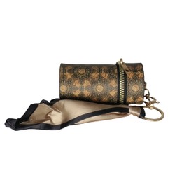 Jinweixb Lipstick dispenser, perfume lip gloss nail polish storage box, with scarf gold key chain, can be hung on any women's bag