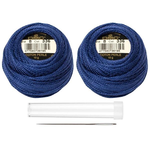 DMC Pearl Cotton Size 8 Ball - Navy Blue (2