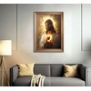 Arte de pared en lona del Sagrado Corazón de Jesús