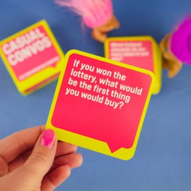 Gift Republic Casual Convos - 100 conversation Starters - Thought Provoking Question Cards for Family and Friends