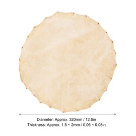 Goatskin Drum Head,Goat Skin Drum Head Bongo for Bongo Shaman Drums Djembe Replacement Parts Accessories