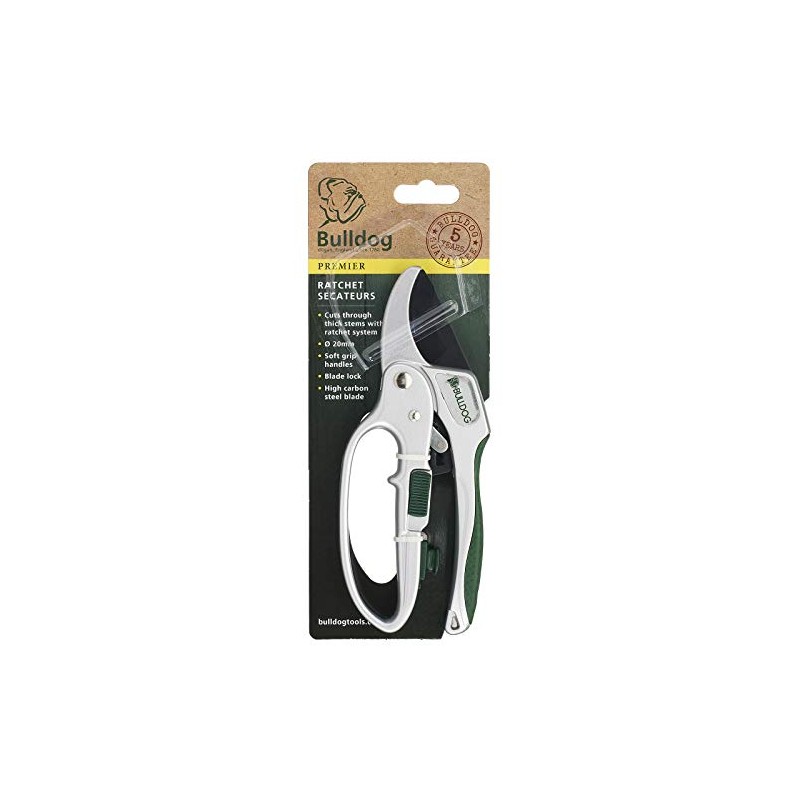 Bulldog BD31303 Premier Ratchet Pruners, Silver