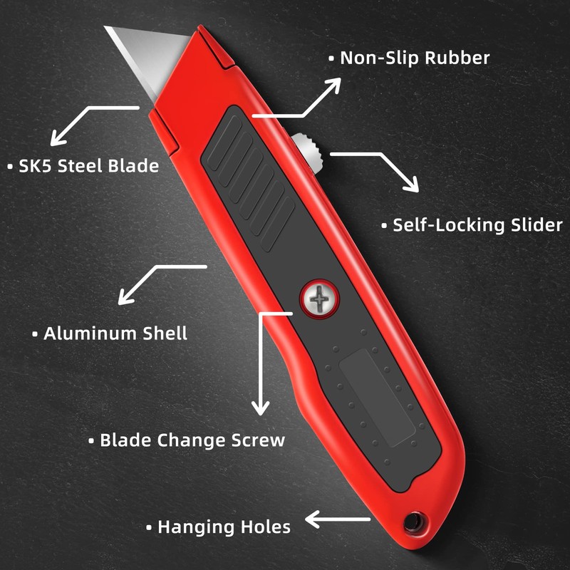 DIYSELF 2 Pack Box Cutter Retractable, Box Opener Tool Exacto