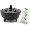 Zen Minded Cast Iron Lotus Incense Burner for Incense Sticks,