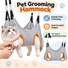 Adjustable Polyester Pet Grooming Hammock Sling for Cat and Small