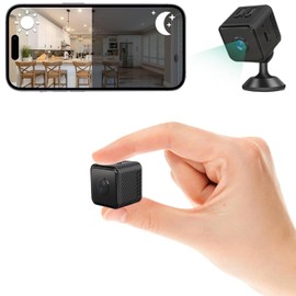 HJDWQN Mini Cámara, HD 1080 Mini Cámara de Seguridad, Pequeña Cámara WiFi Inalámbrica con Visión Nocturna Detección de Movimiento Grabación, Mini...  