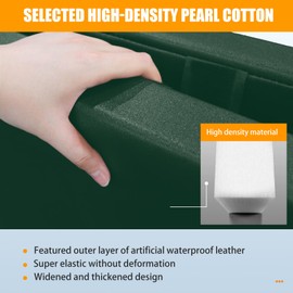 ProSlam Dark Green Basketball Pole Pad 72" Tall and 2" Thick Fits 6"x6" Pole All-Weather Durable UV-Resistant Waterproof Square Basketball Pole Padding for Player Protection and Safety