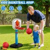 HYES 2 in 1 Kids Basketball Hoop and T Ball