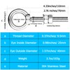 M10 Shoulder Eye Bolts 2.75"X3/8" Premium Stainless Steel with 2