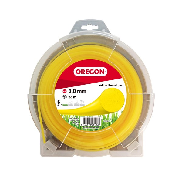 Oregon 69-370-Y Yellow Round Strimmer Line/Wire for Grass Trimmers and