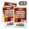 Set of 3 Textile Colours - Reddish Brown - Universal