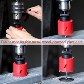 RKK 4-1/4 in Hole Saw for Wood, Plastic and Thin Metal Cutting - Bi-Metal Cutter With Drill Bit Kit Set