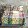 Irisette Bed Linen Mako Satin Yellow/Green/Dusky Pink Size 135 x