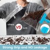HOUSE AGAIN 8 Pack Stainless Steel Chip Bag Clips Covered